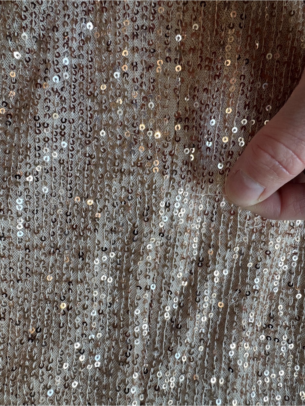 Mac Duggal Front Twist Plunging Sequined Mini Dress NWT Size 0 Rose Gold - Picture 7 of 8